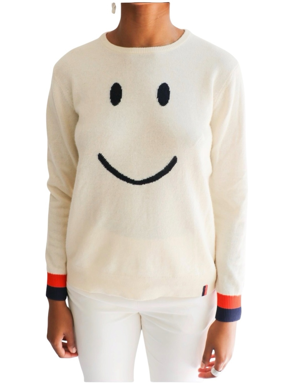 Kule cashmere smiley face sweater size XS